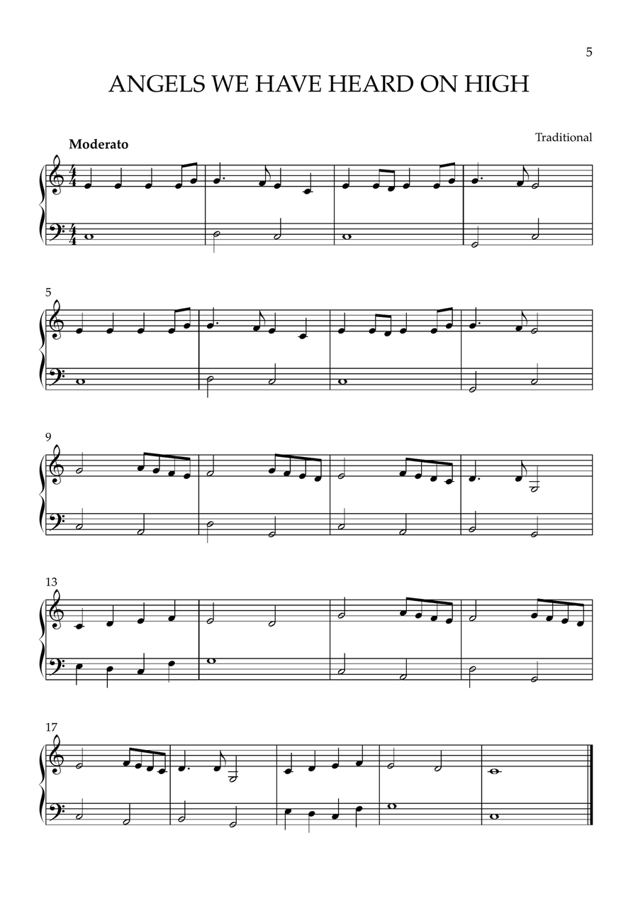 8 Easy Christmas Songs for Piano Beginners Easy Piano scores gallery preview page 5