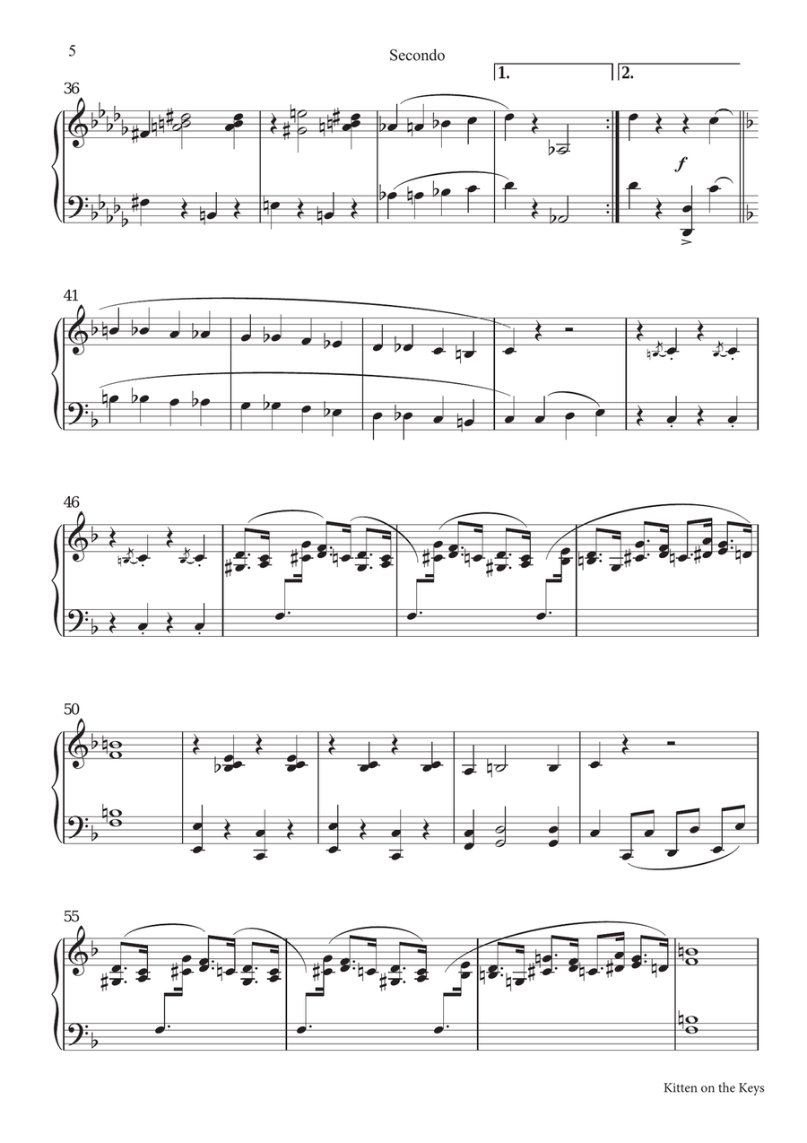 Kitten On The Keys Piano Duet scores gallery preview page 5