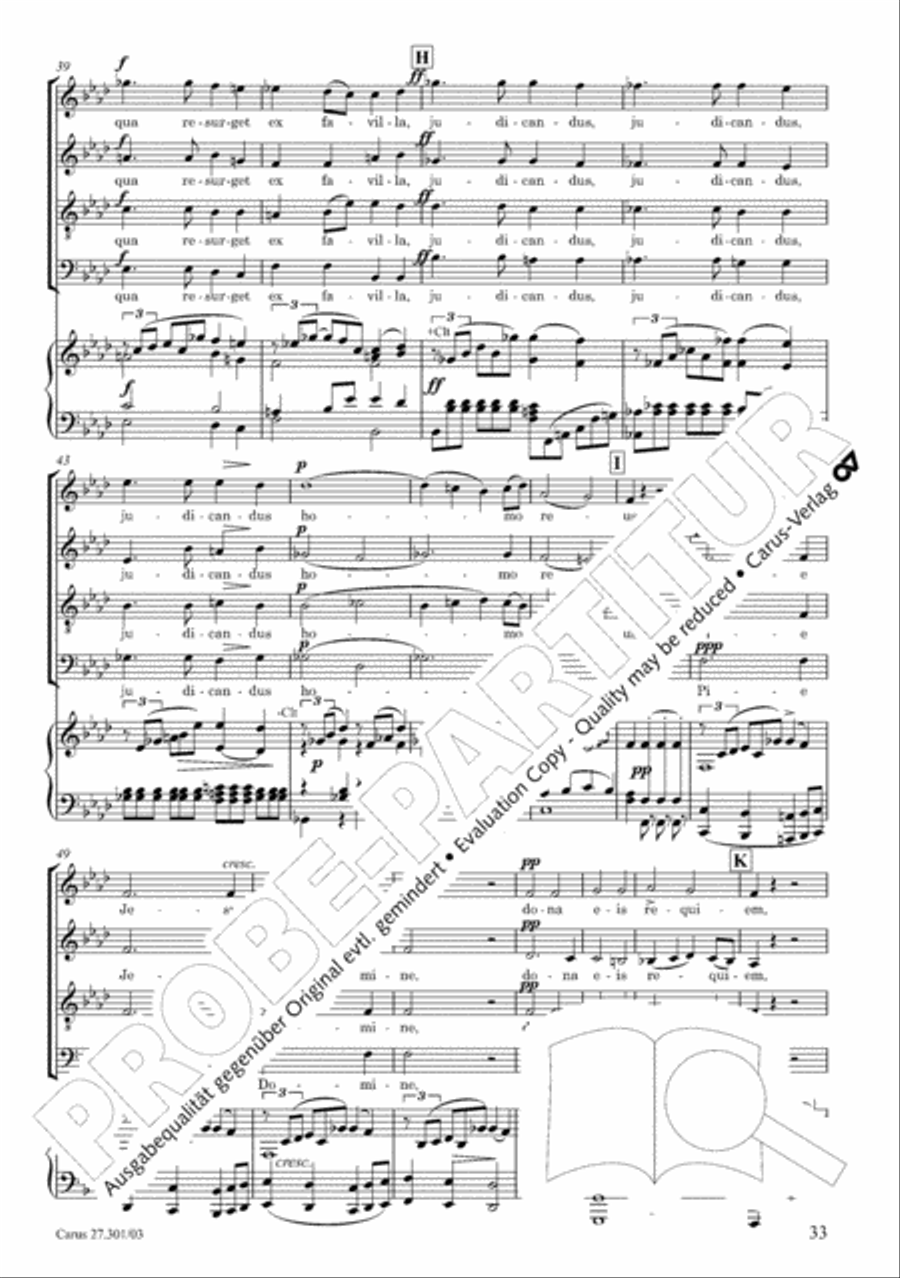 Requiem in F minor Requiem in F minor 4-Part scores gallery preview page 38