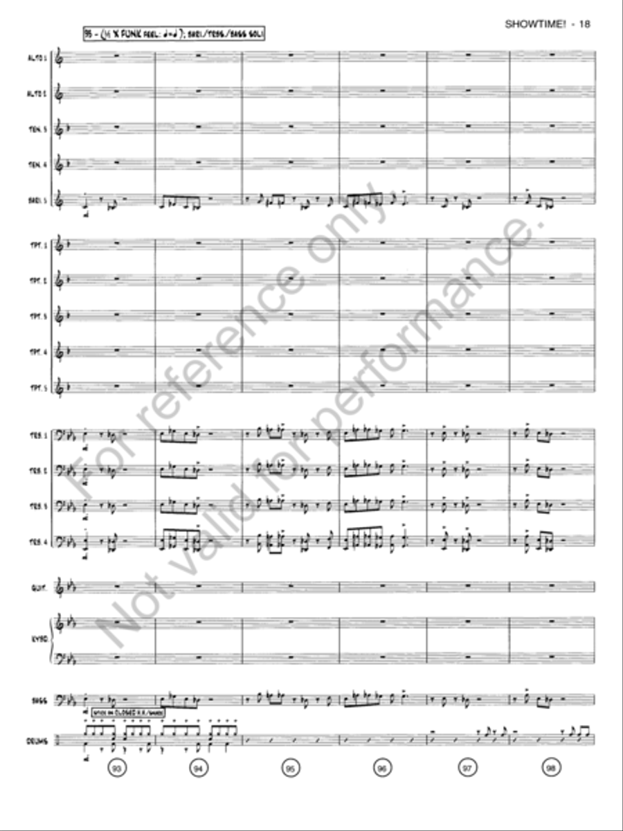 Showtime! Jazz Ensemble scores gallery preview page 17