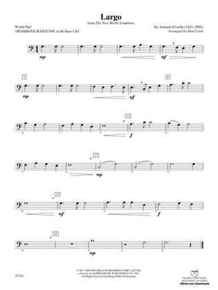 Largo (from the New World Symphony): (wp) 1st B-flat Trombone B.C.