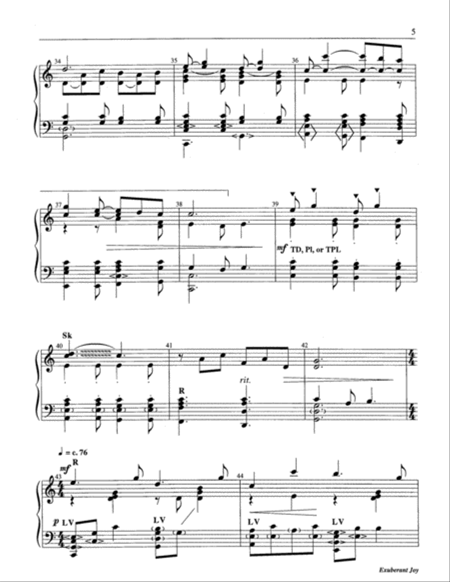 Exuberant Joy Exuberant Joy 5-Octaves scores gallery preview page 14