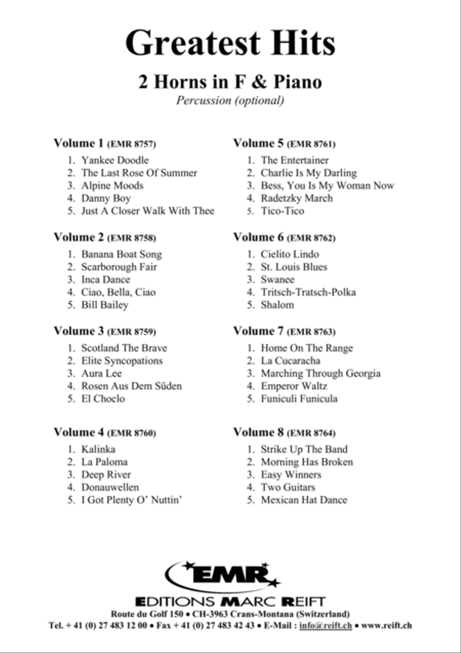 Greatest Hits Volume 5 Horn scores gallery preview page 3