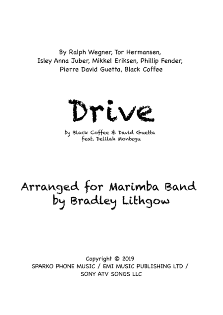 Drive School and Community scores gallery preview page 1