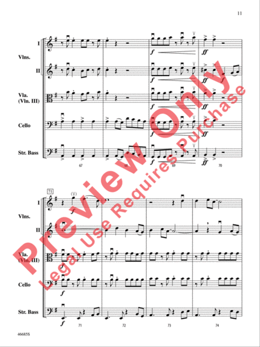 L'improviste Vignette String Orchestra scores gallery preview page 12
