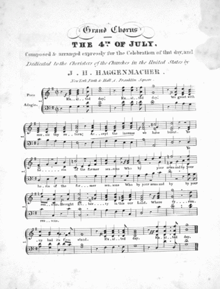 The 4th of July. Grand Chorus