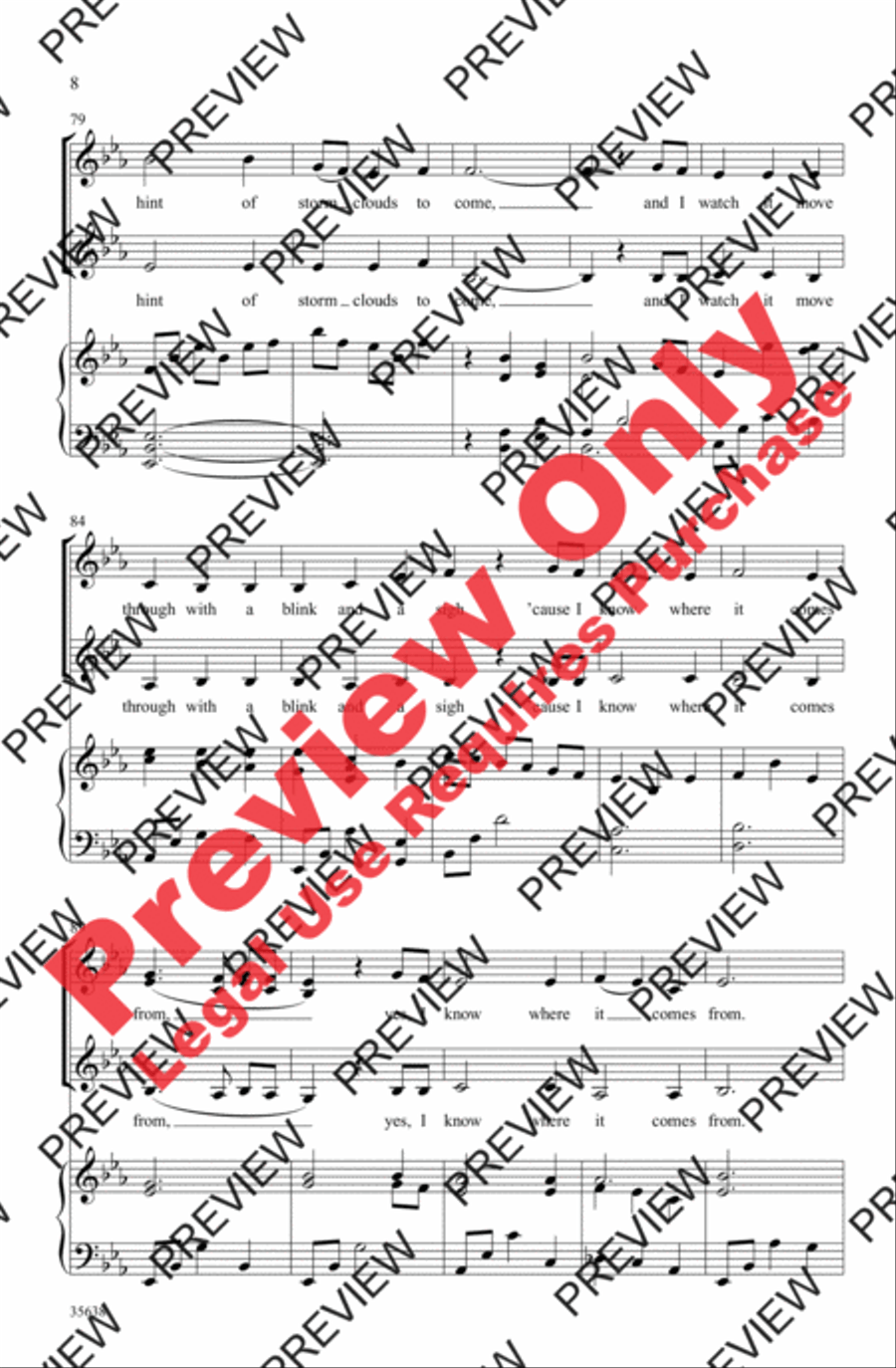 Your Love Was a River Your Love Was a River Women's Choir scores gallery preview page 7
