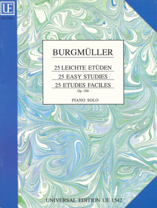 Book cover for 25 Easy Studies Op. 100