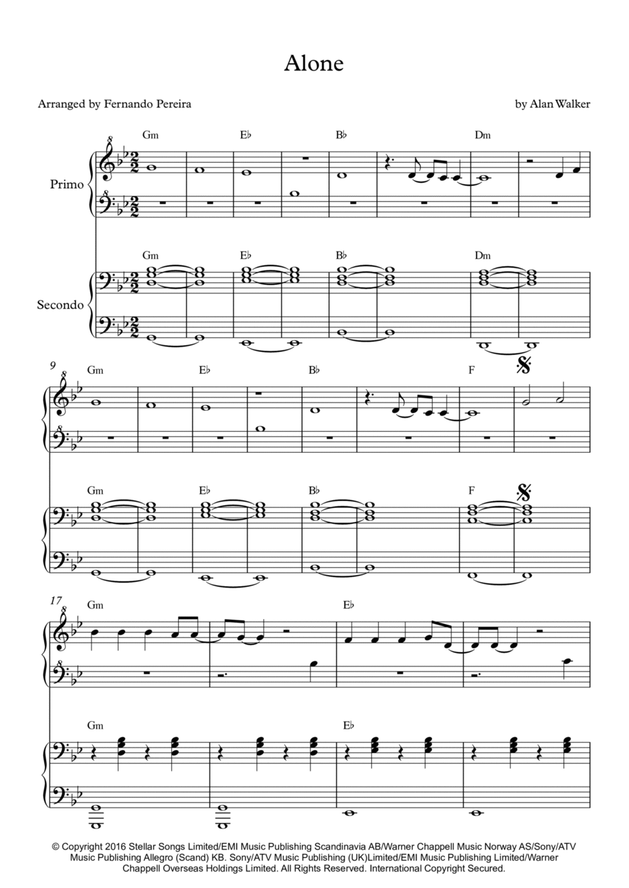 Alone alan walker piano new arrivals