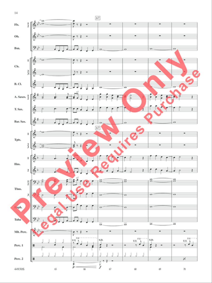 Christmas Vacation Concert Band scores gallery preview page 14