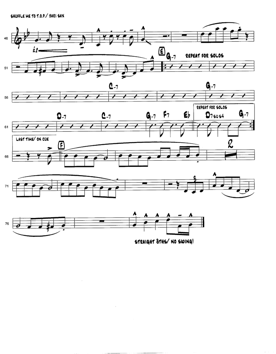 Shuffle Me To The T.O.P. Jazz Ensemble scores gallery preview page 6