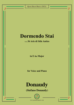 Donaudy-Dormendo Stai,in E flat Major