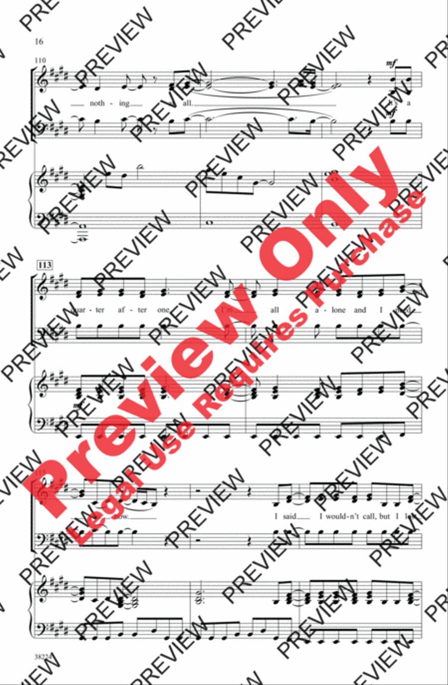 I Run to You: The Hits of Lady Antebellum 3-Part scores gallery preview page 16