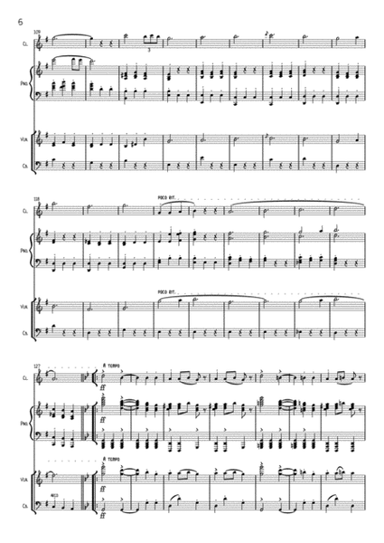 Antonin Dvorak - Slavonic dance Op. 46. No.8 - Arrangement for clarinet, violoin, contrabass/violonc