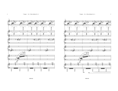 Seven Serapés for Six Pianos - Score Only
