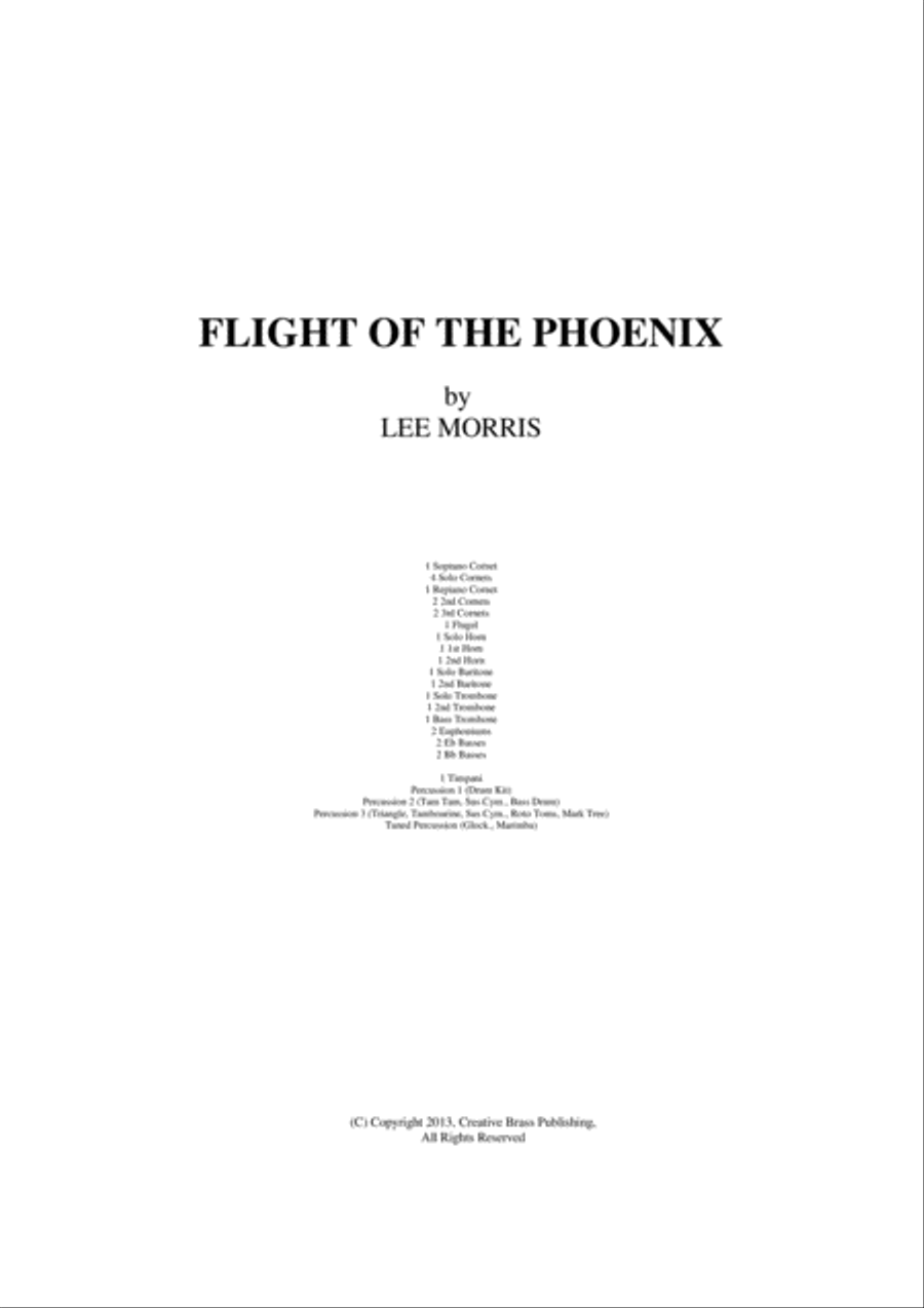Flight Of The Phoenix Flight Of The Phoenix Brass Ensemble scores gallery preview page 1
