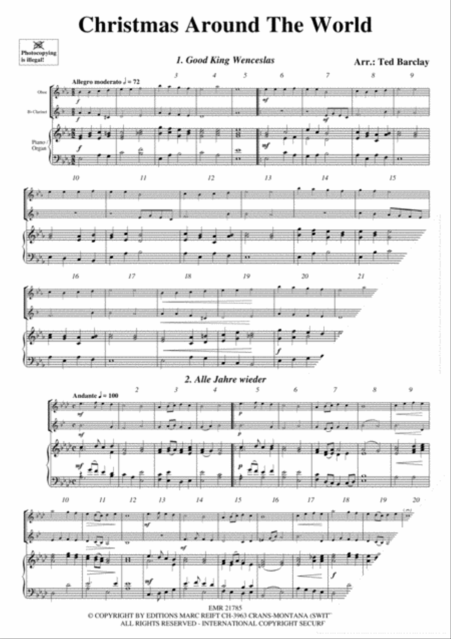 Christmas Around The World Woodwind Ensemble scores gallery preview page 3