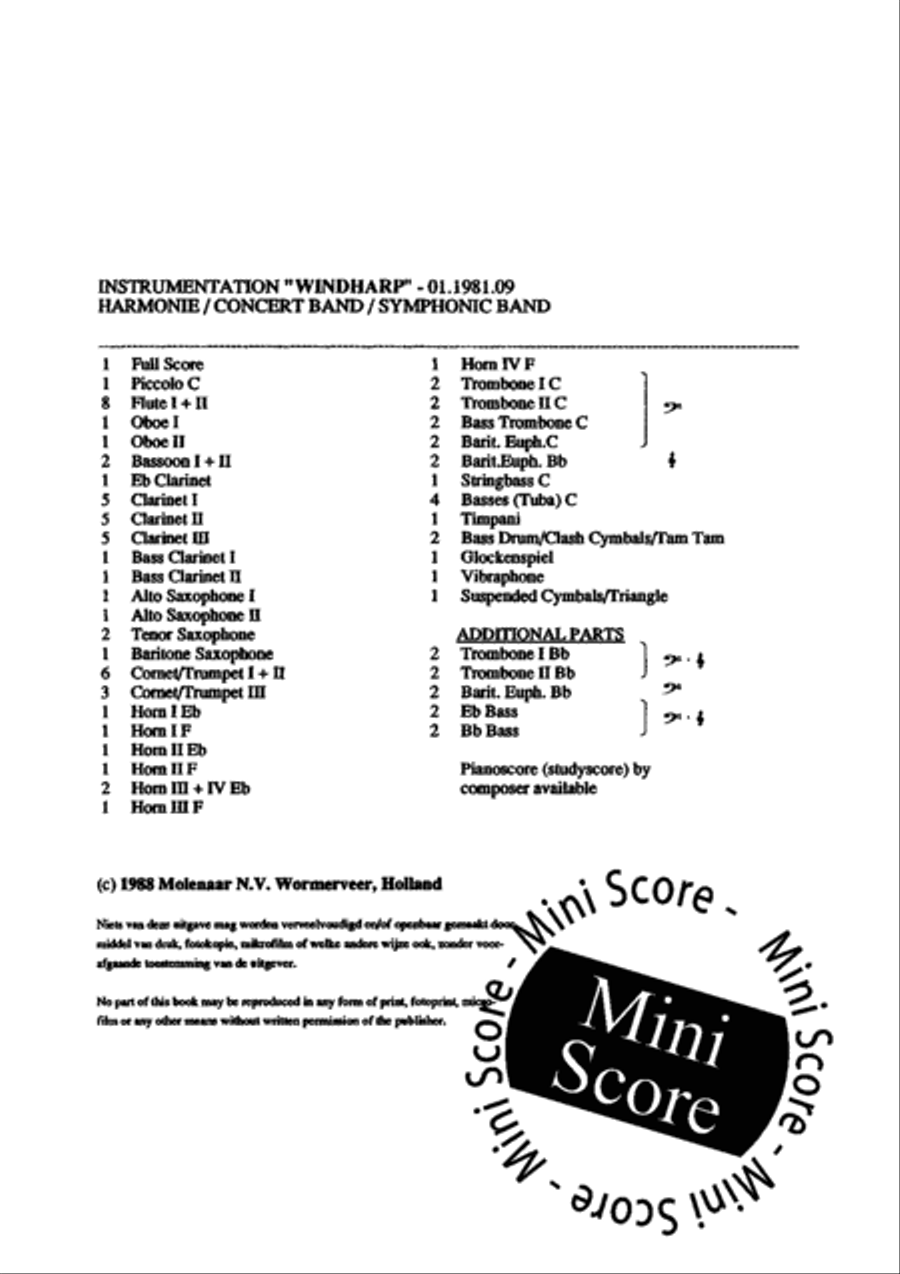 Wind-Harp Concert Band scores gallery preview page 4