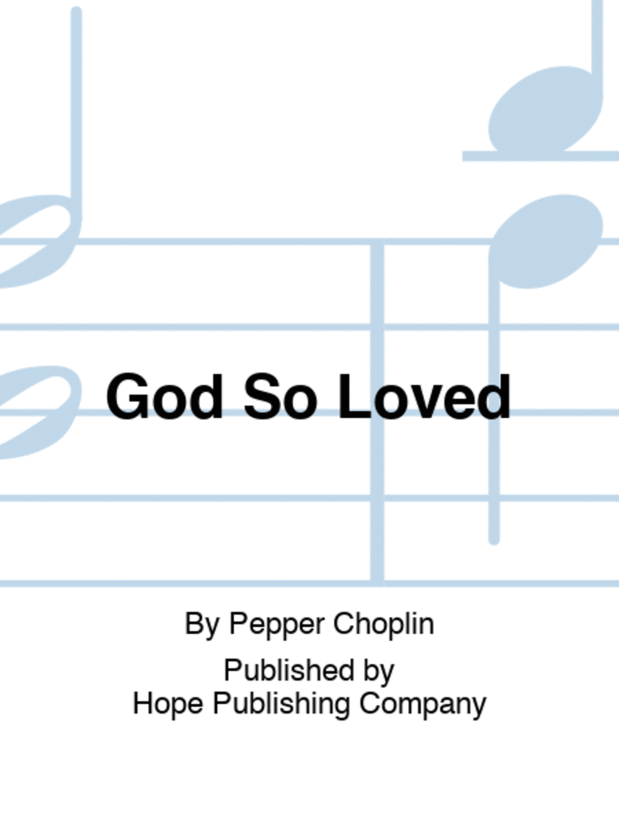 God So Loved Listening CD scores gallery preview page 1