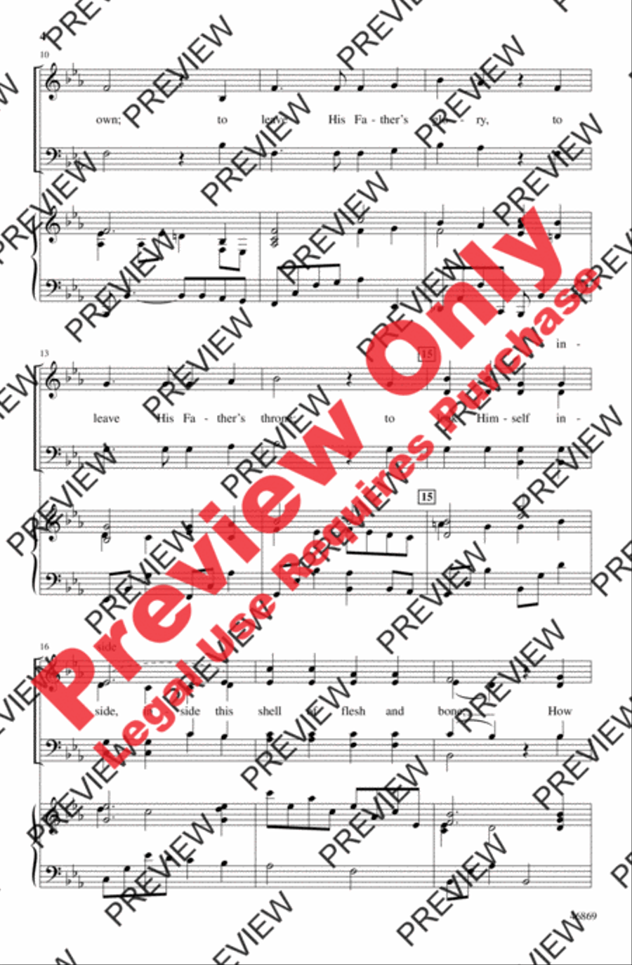 How Great the Love of Jesus 4-Part scores gallery preview page 4