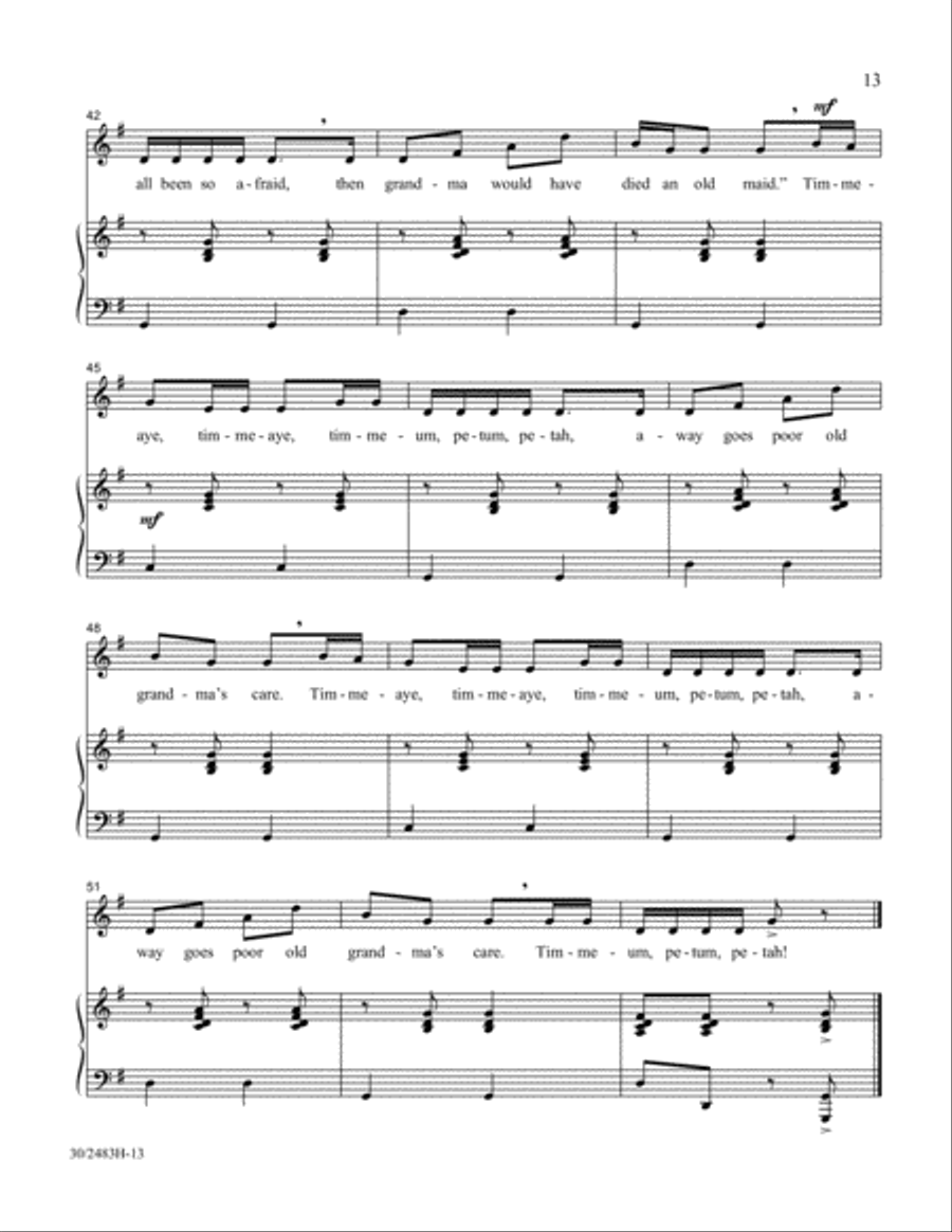 Friends to the North and Friends to the South Unison Choir scores gallery preview page 14