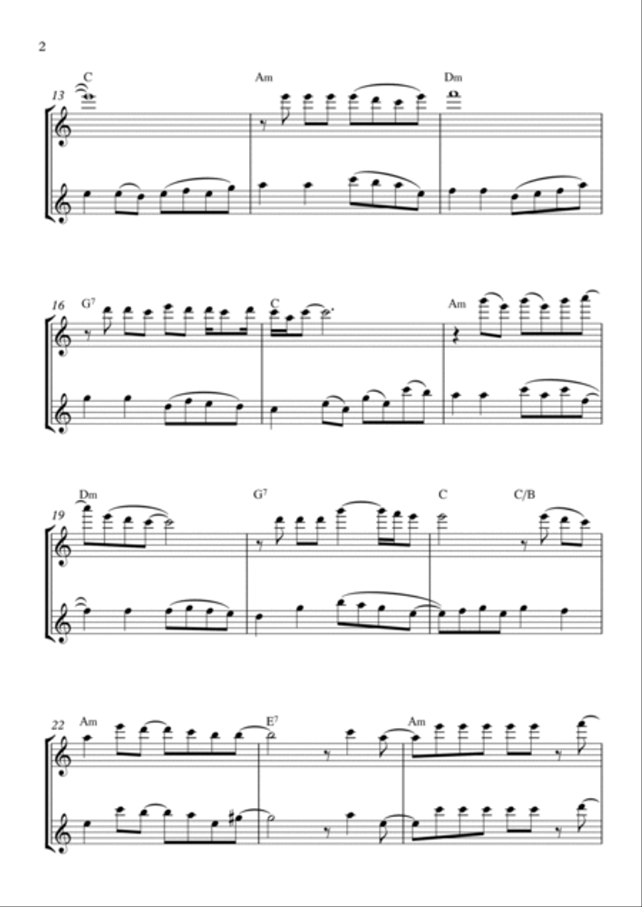 Flowers Flute Duet scores gallery preview page 2
