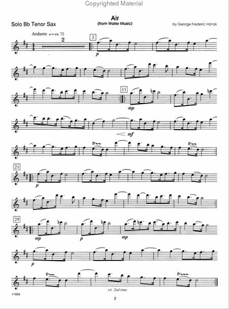 Wedding Masterworks - Tenor Saxophone book & MP3's Tenor Saxophone scores gallery preview page 4