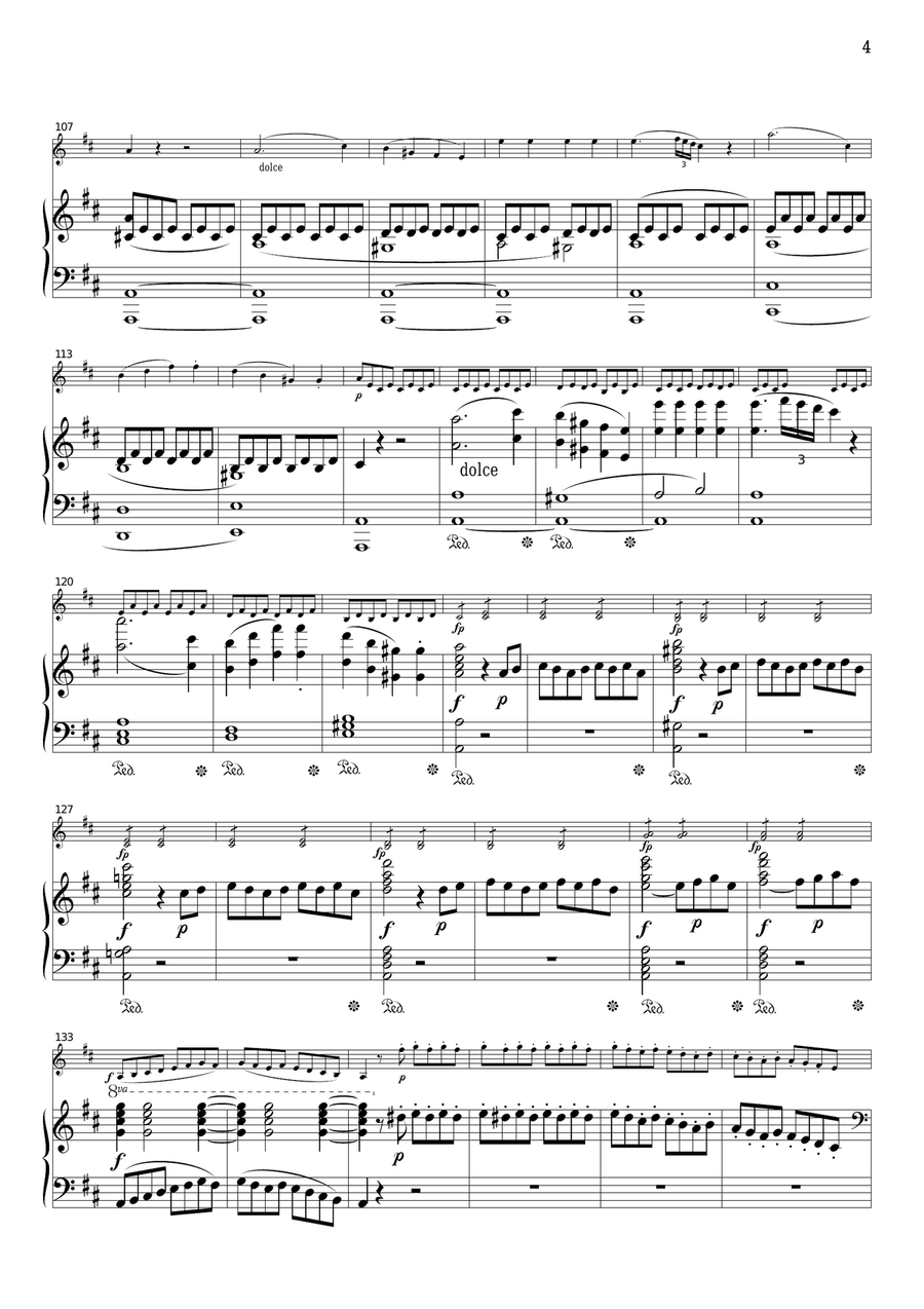 Mozart Le nozze di Figaro Overture, for Violin & Piano, VM003 Violin Solo scores gallery preview page 4