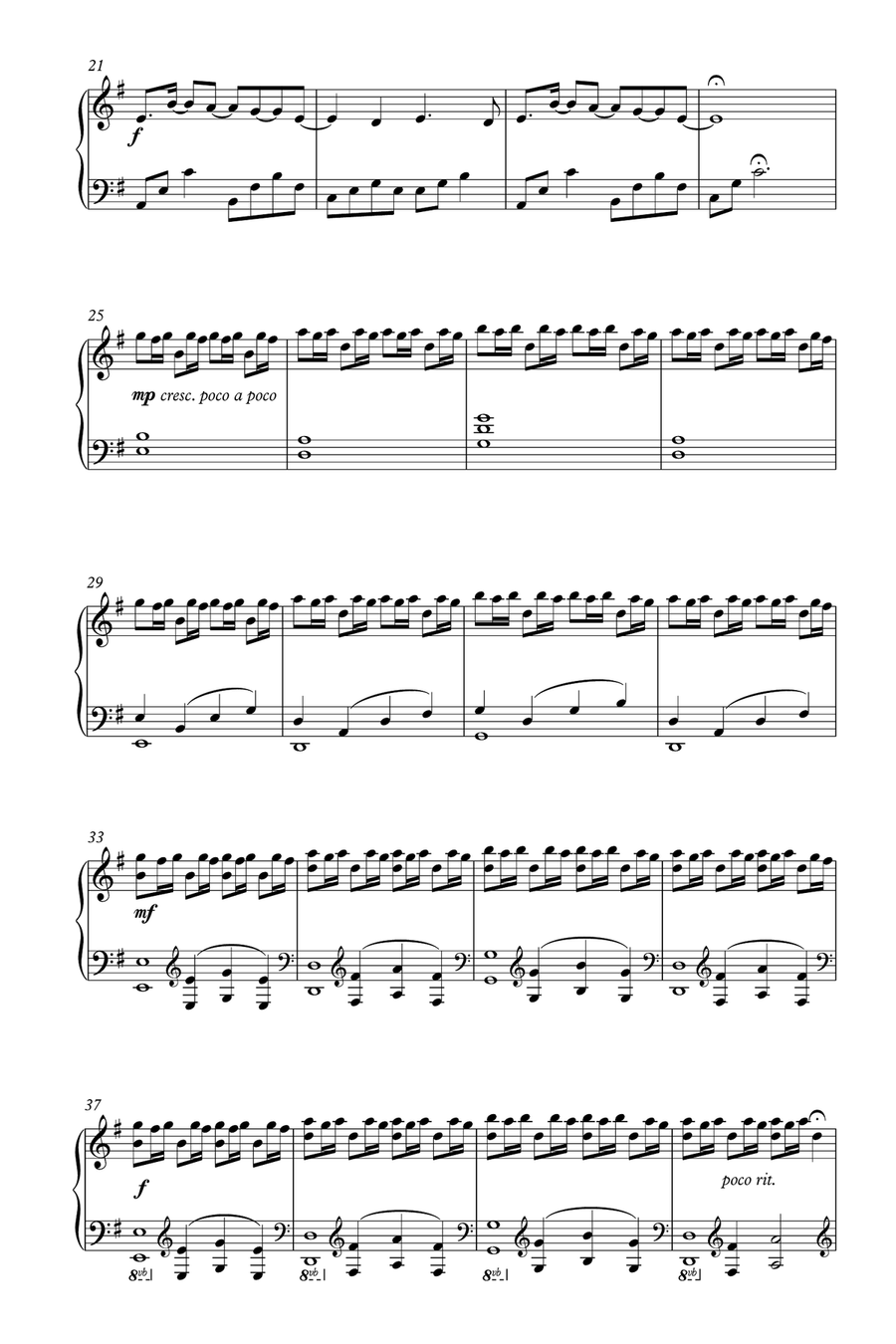 Valor's Call Piano Solo scores gallery preview page 2