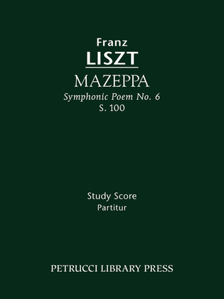Book cover for Mazeppa, S.100