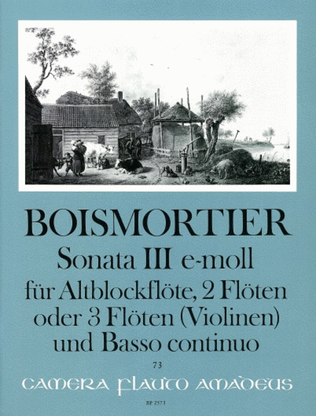 Book cover for Sonata III E minor op. 34