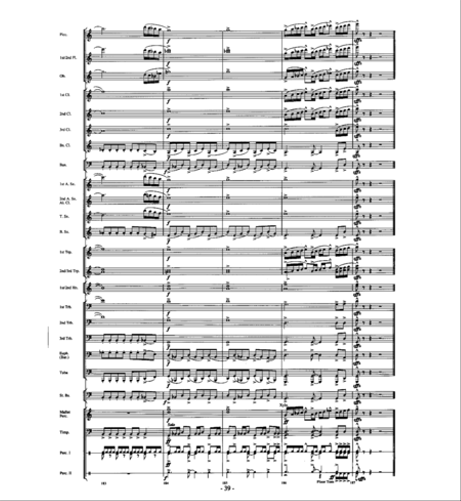 Agua's Whelm Agua's Whelm Concert Band scores gallery preview page 38
