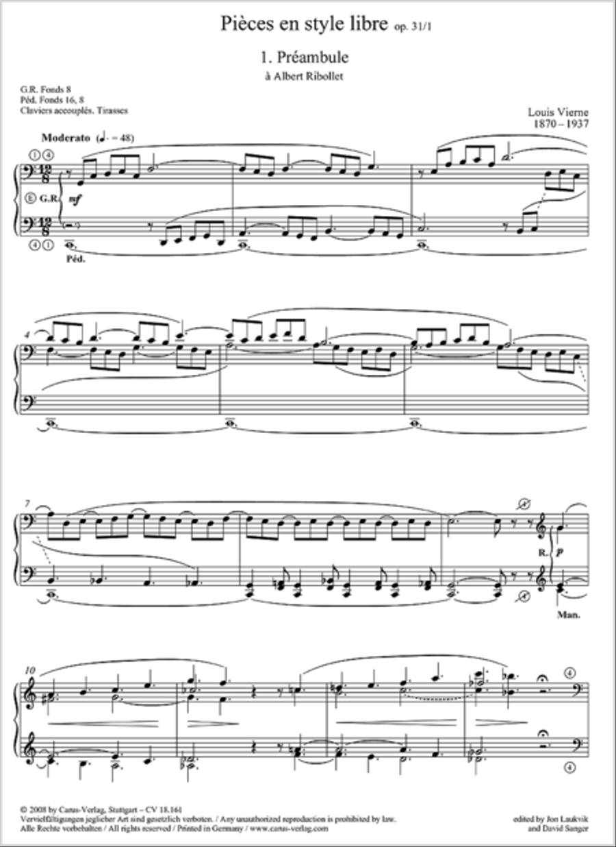 Pieces en style libre I Organ scores gallery preview page 2