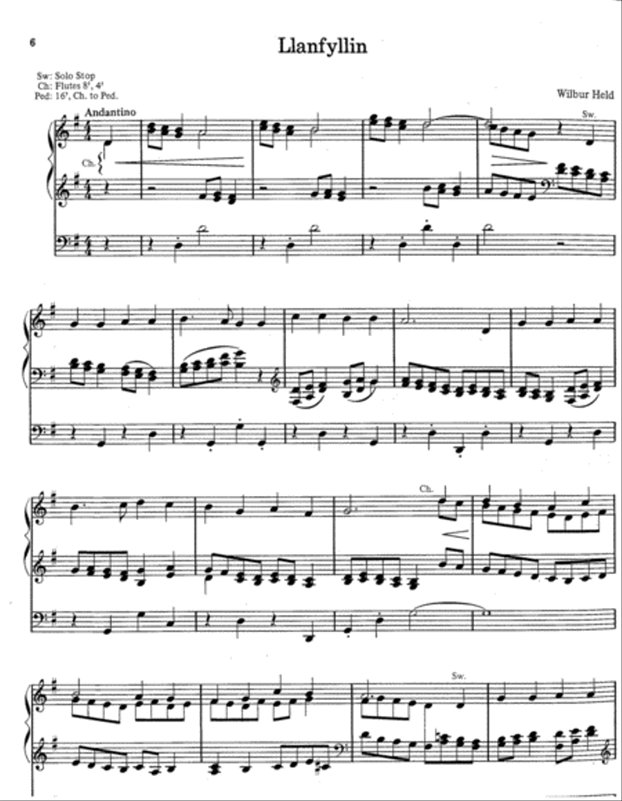 Those Wonderful Welsh, Set 1 Organ scores gallery preview page 3