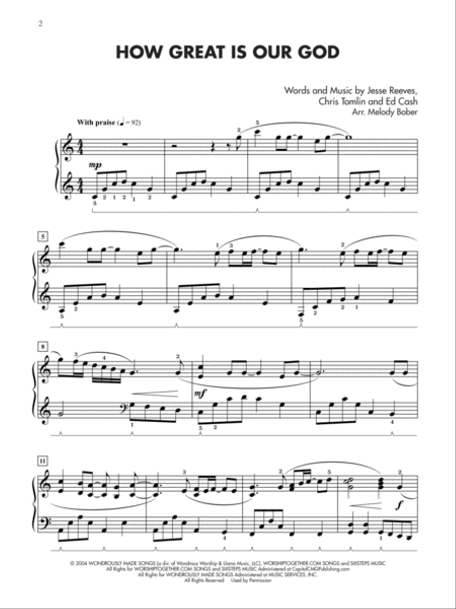 Christian Hits for Teens, Book 3 Piano Solo scores gallery preview page 2