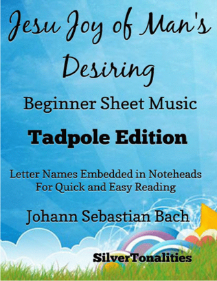 Jesu Joy of Man's Desiring Beginner Piano Sheet Music 2nd Edition