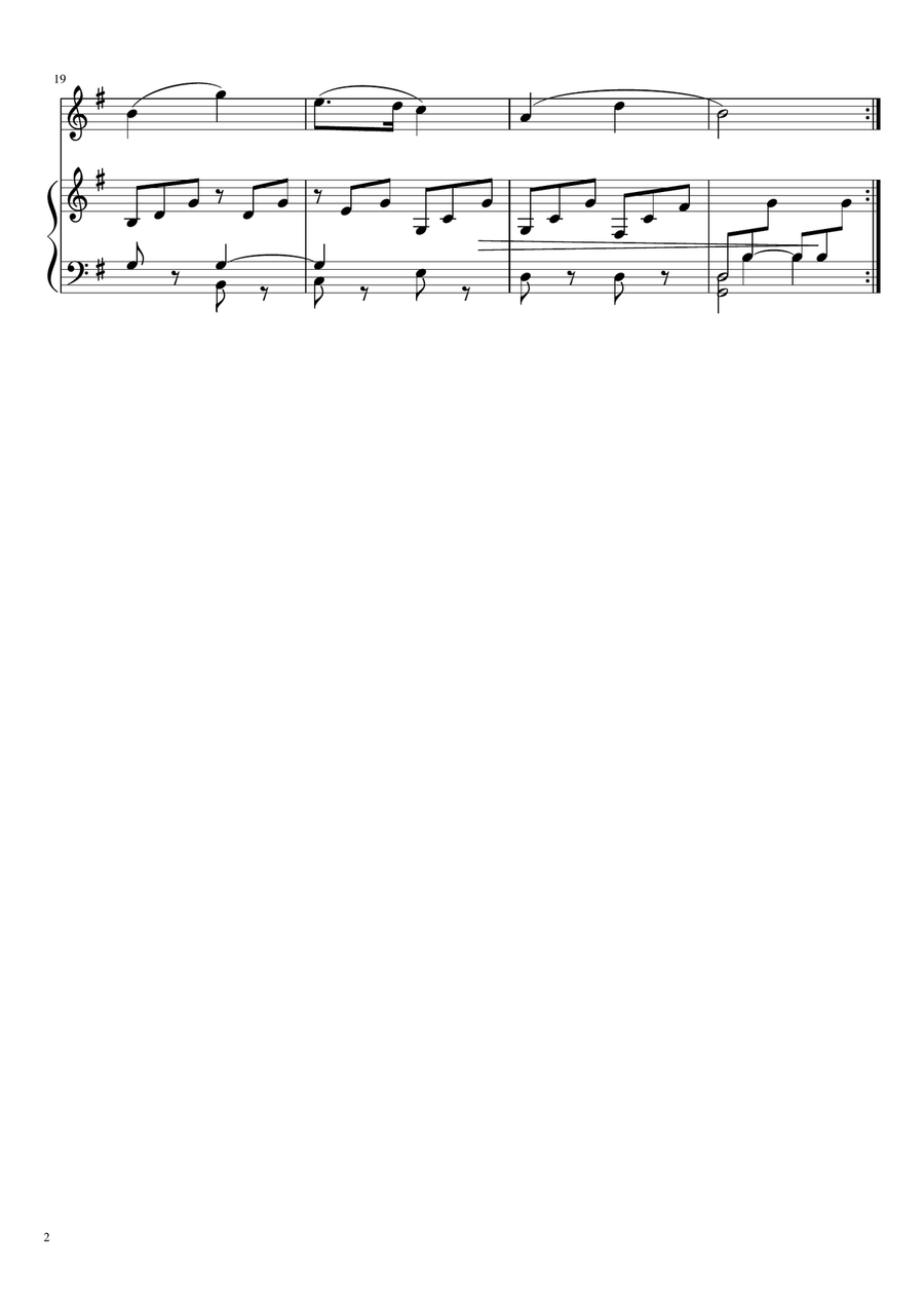 Schumann - Scenes of Childhood op. 15 nr 1 Of foreign Lands and People Violin Solo scores gallery preview page 2