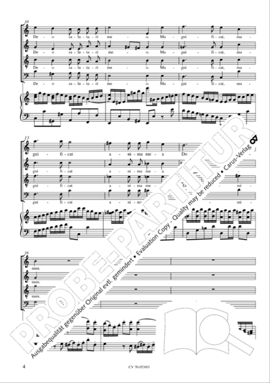 Magnificat in C major 4-Part scores gallery preview page 5