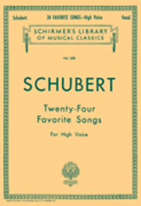 Book cover for 24 Favorite Songs