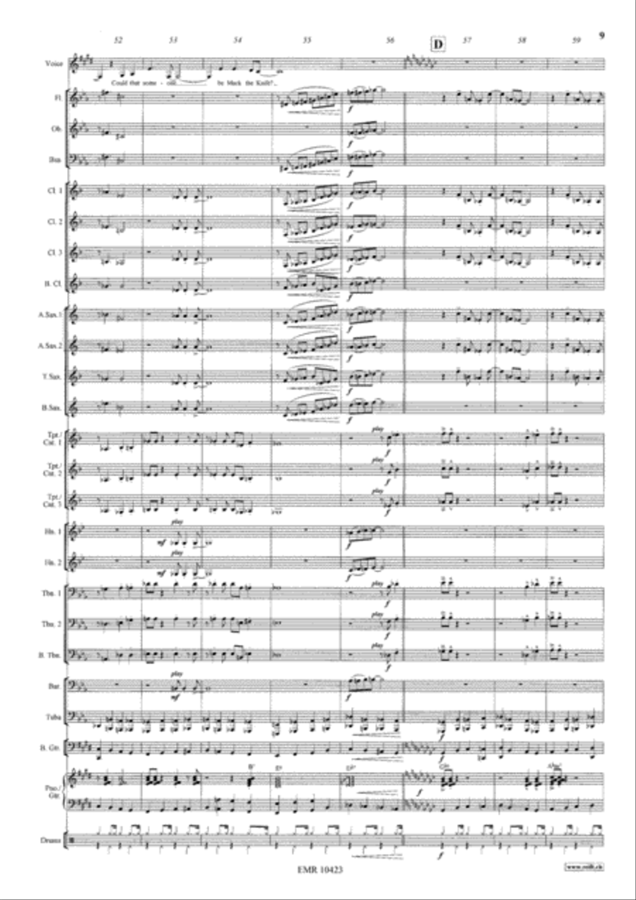 Mack The Knife Concert Band scores gallery preview page 10