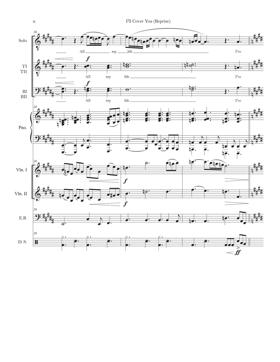 I'll Cover You - Reprise TTBB scores gallery preview page 6