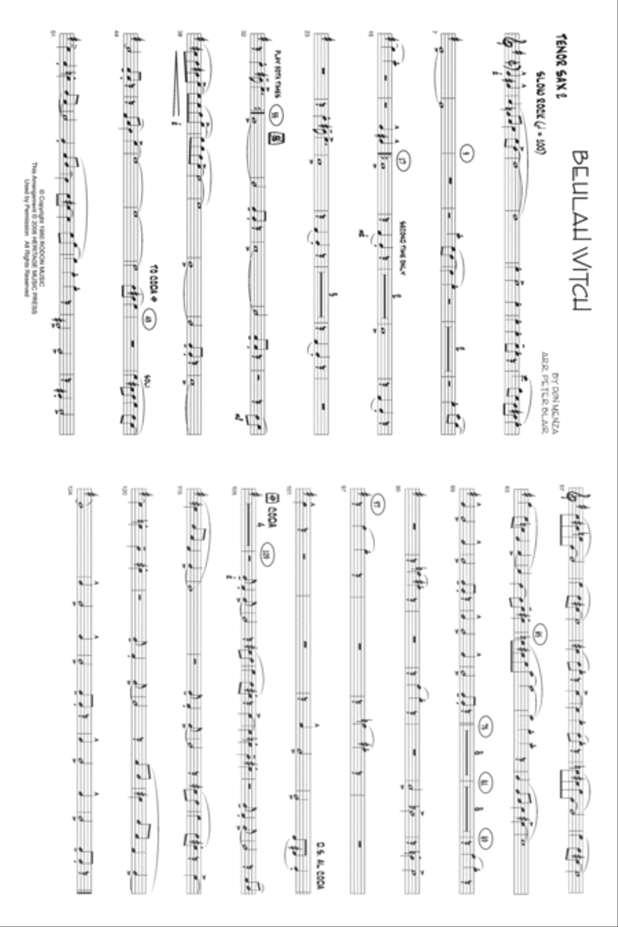 Beulah Witch Beulah Witch Jazz Ensemble scores gallery preview page 4