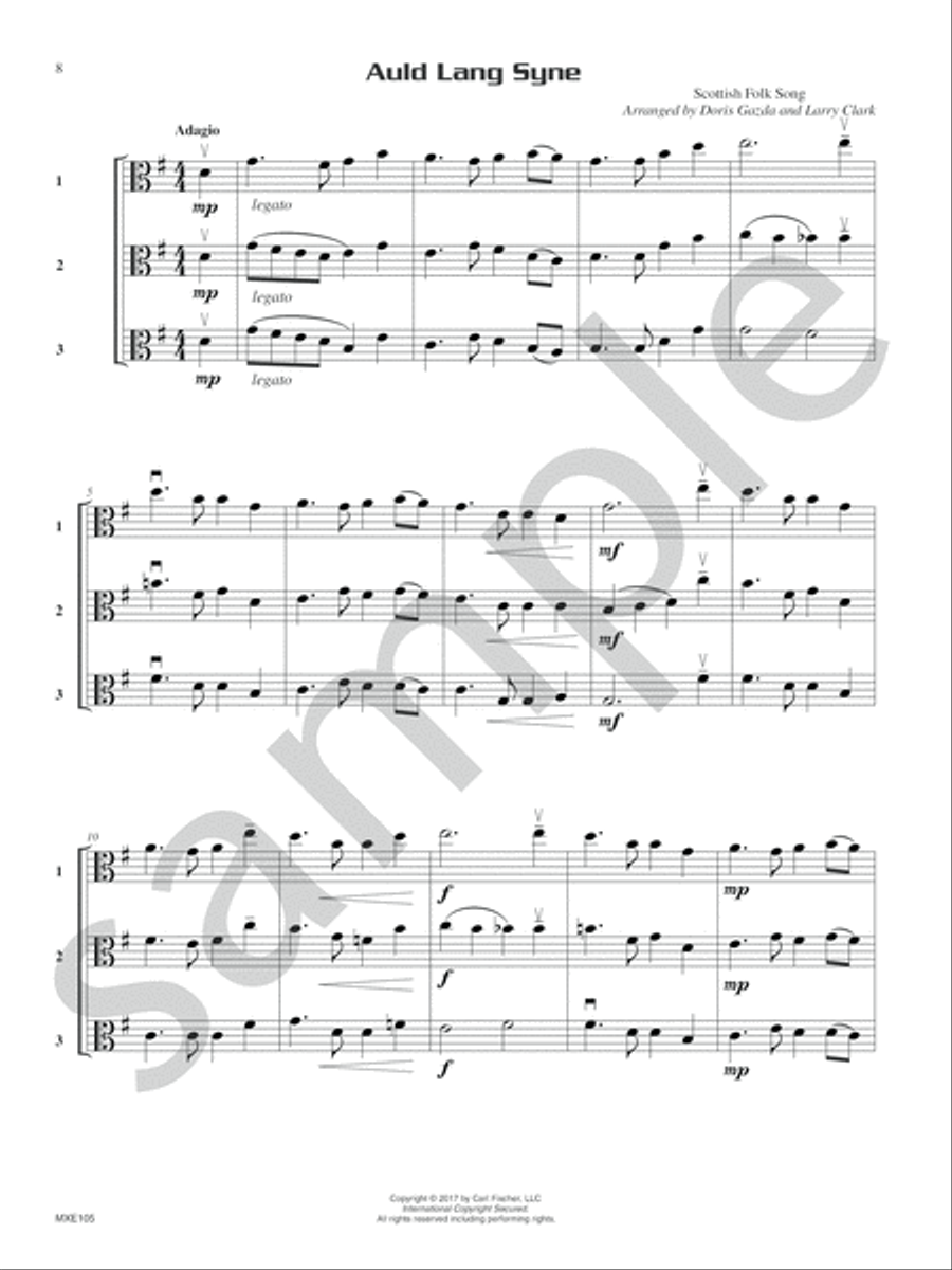 Compatible Trios for Christmas Viola scores gallery preview page 7