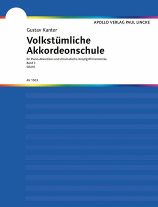 Volkstümliche Akkordeonschule Vol. 3