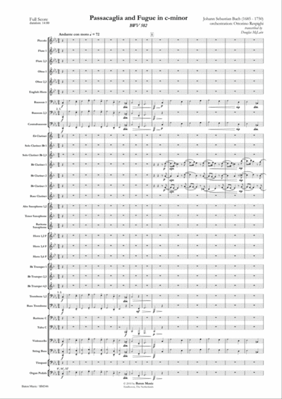 Passacaglia and Fugue Passacaglia and Fugue Concert Band scores gallery preview page 2