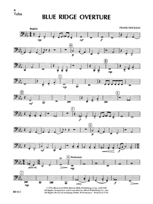 Blue Ridge Overture: Tuba