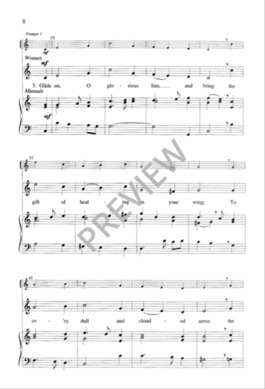 From God the Father, Virgin-Born 4-Part scores gallery preview page 9