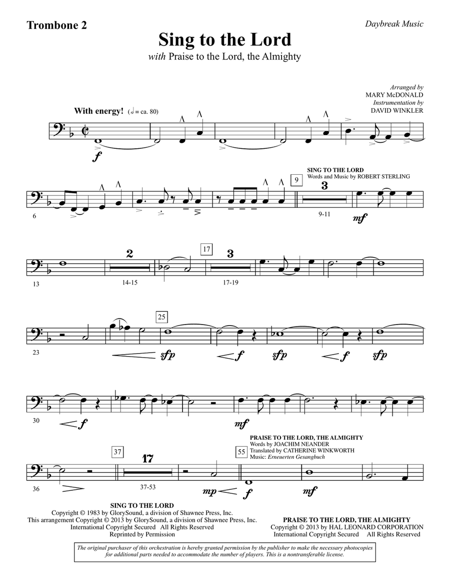 Sing To The Lord (with 