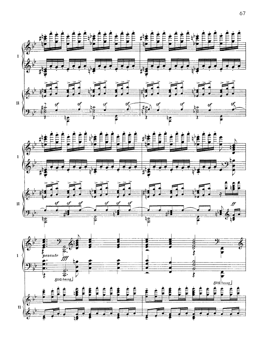 Fantaisie-tableaux (Suite No. 1), Opus 5 - IV. Pâques - Piano Duo (2 Pianos, 4 Hands) Piano Duet scores gallery preview page 4