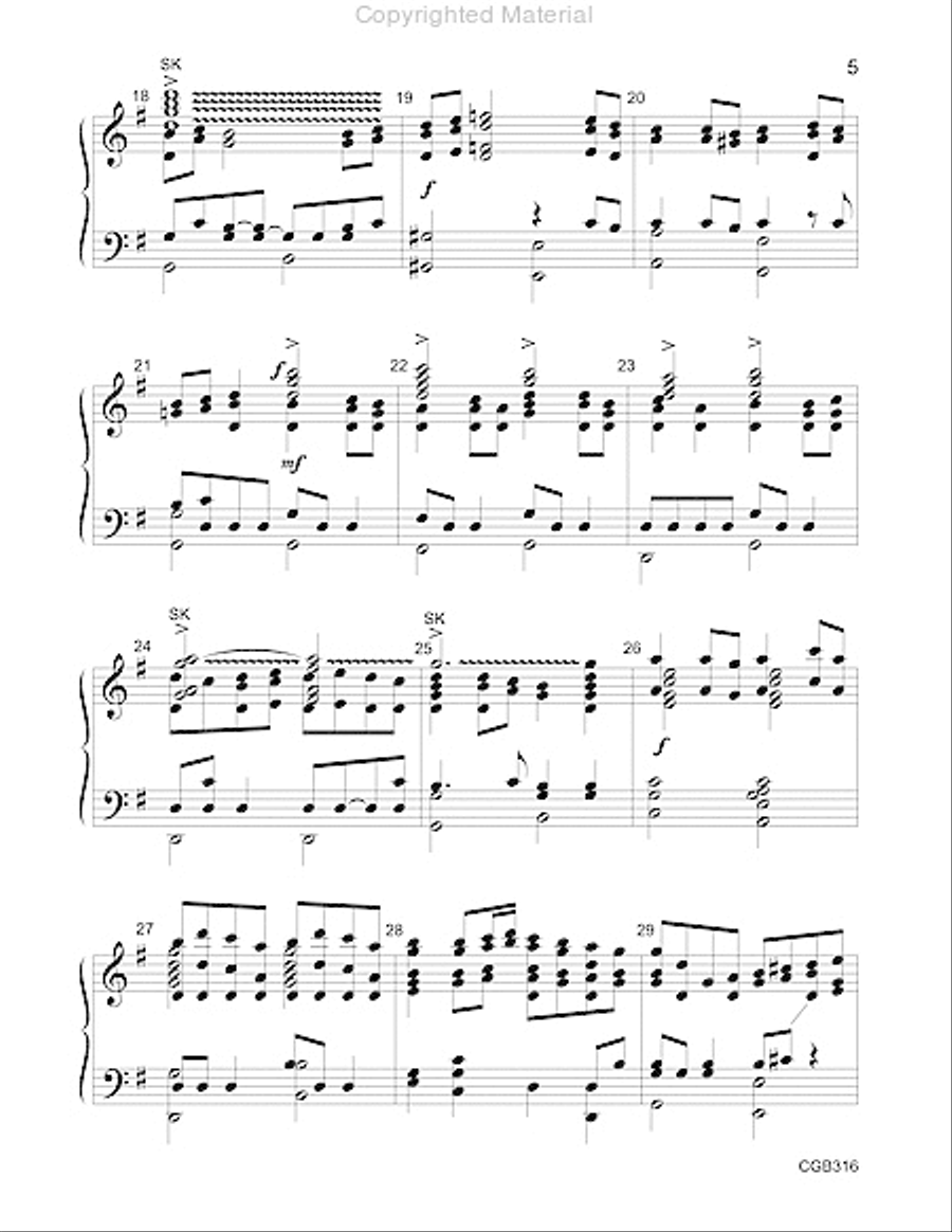 Now Thank We All Our God Handbell Choir scores gallery preview page 4